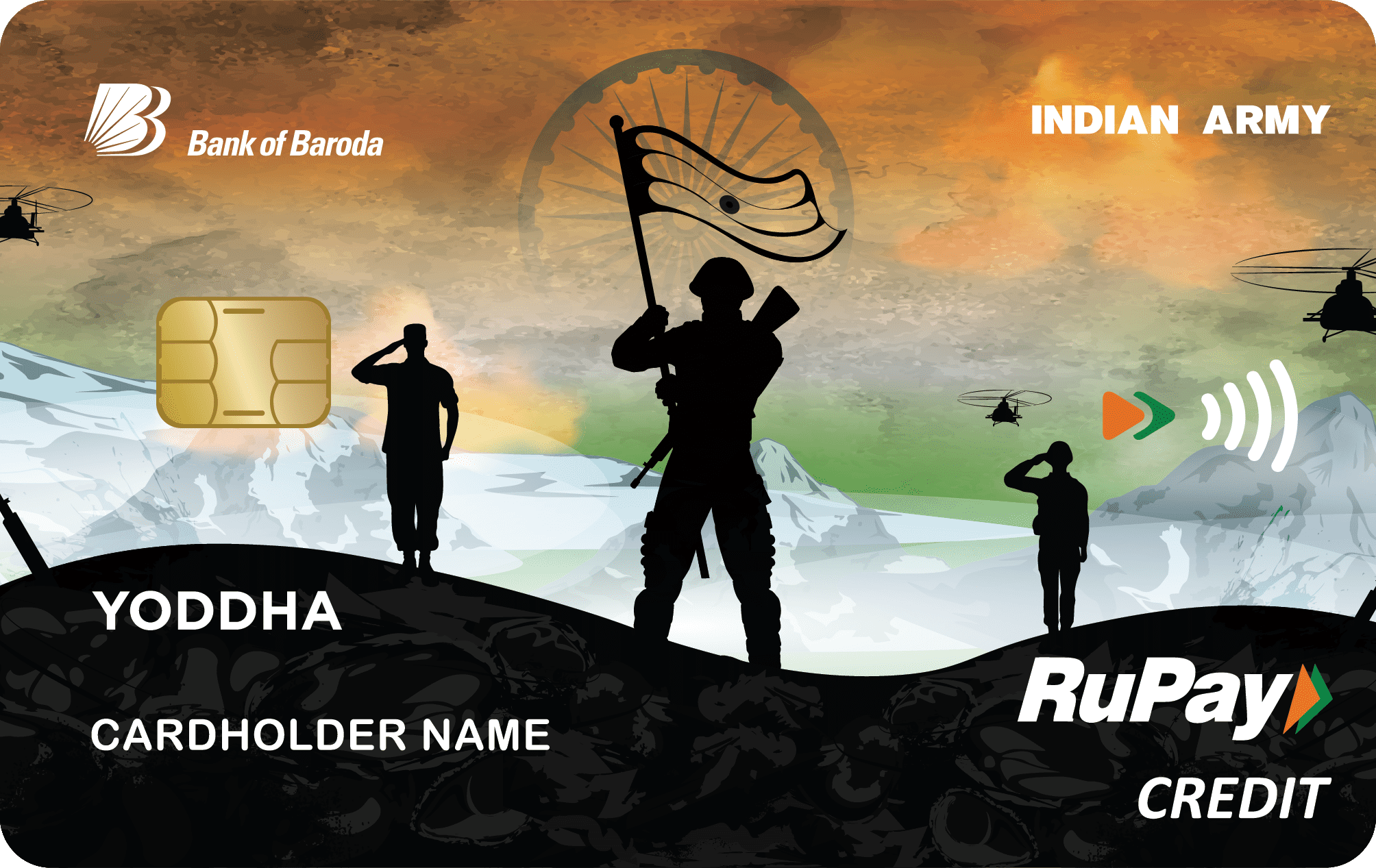 Credit card for defence personnel
